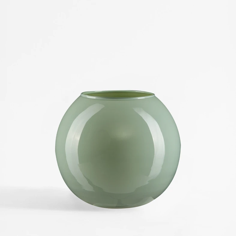 Svetlozelená váza GUĽA 17 cm