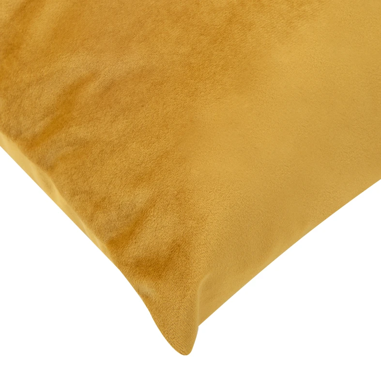 Horčicový velúrový vankúš VELVIO 40x60 cm