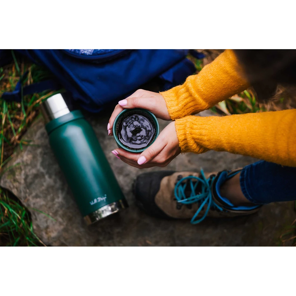 Termoska s 2 hrnčekmi zelená FUORI 1 l