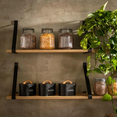 Rýhovaná sklenená nádoba 1,4 l