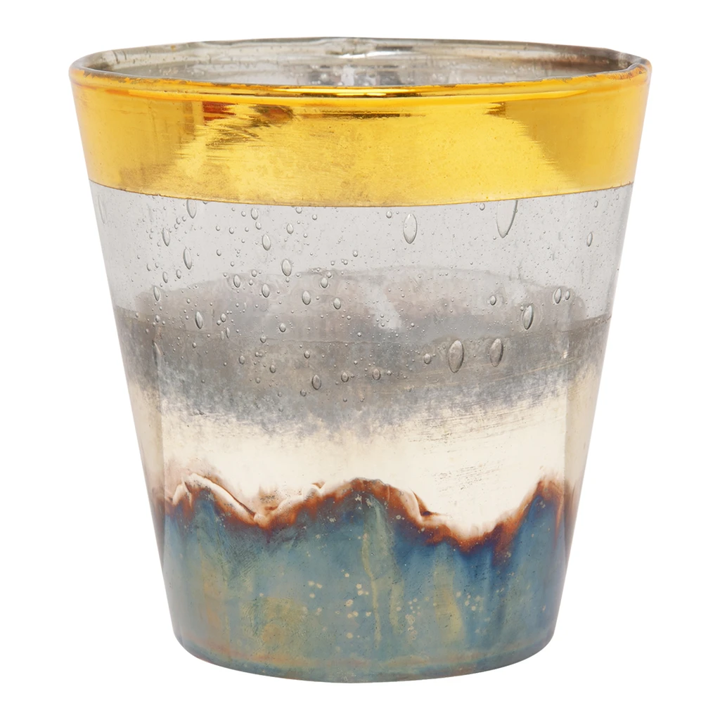 Sklenený svietnik 8 cm