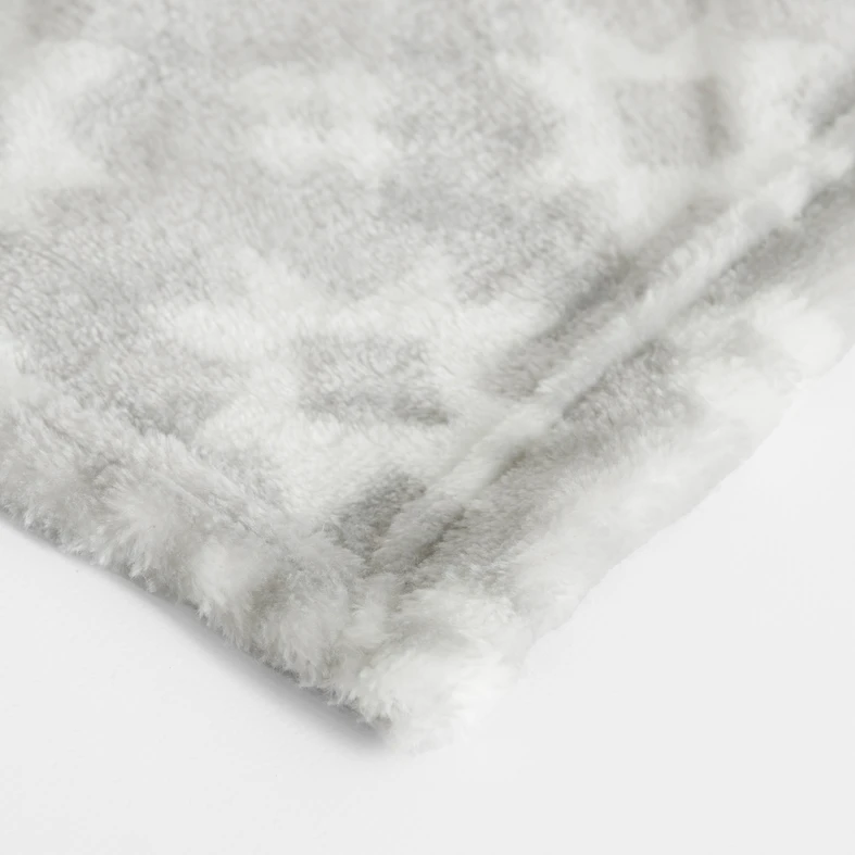 Deka, geometrický vzor, béžová CODIE 130x160 cm