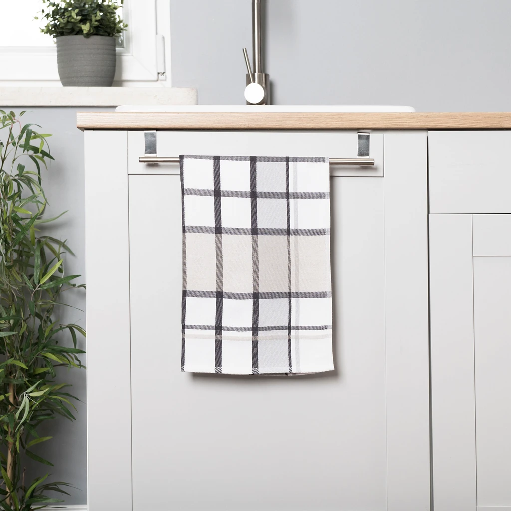 Kuchynská utierka KRATI, sivo-béžová 50x70 cm