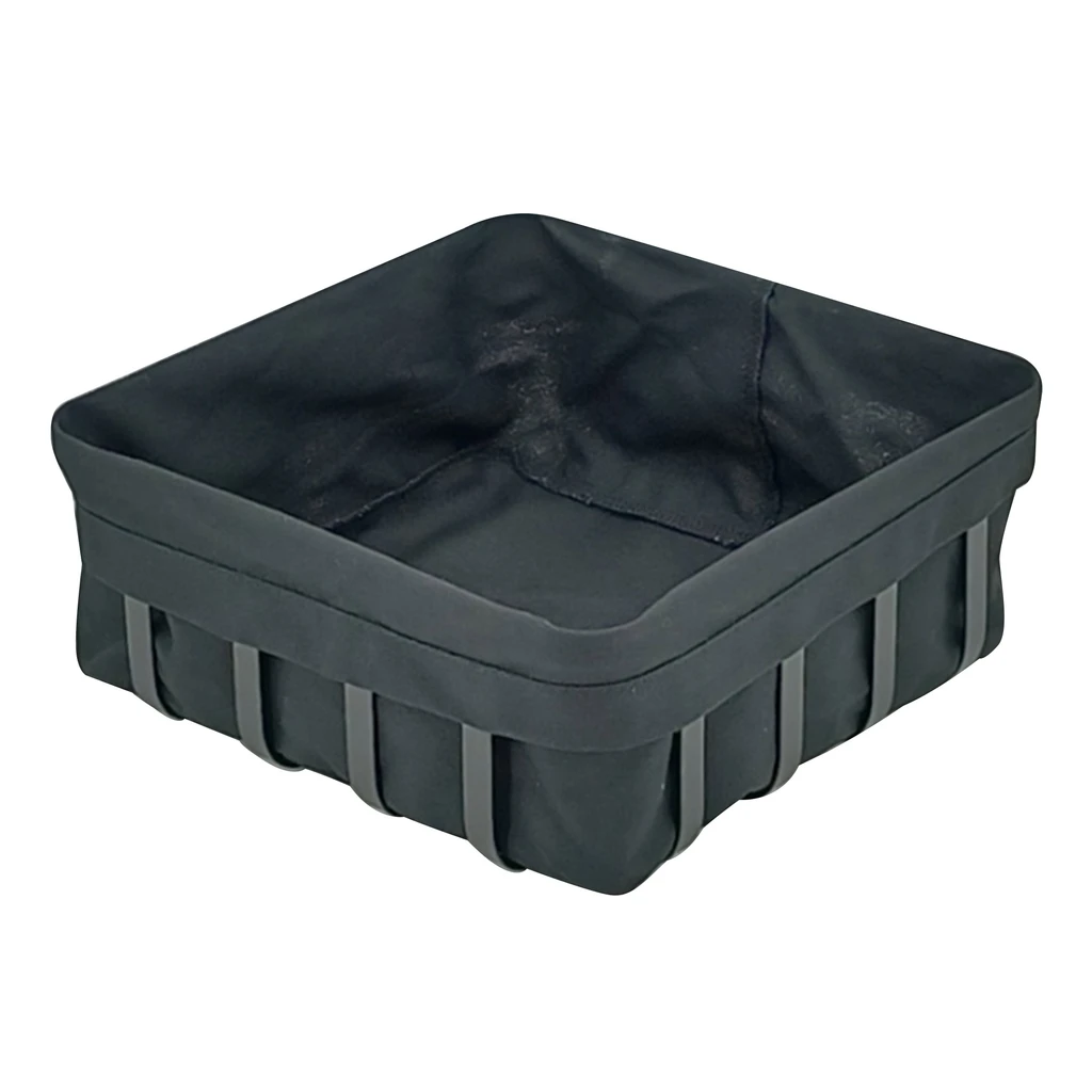 Košík na pečivo štvorcový čierny 22 x 22 cm