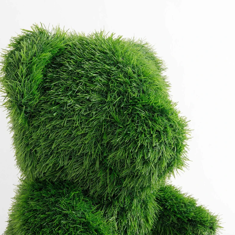 Figúrka do záhrady, medvedík, umelá tráva, 35 cm