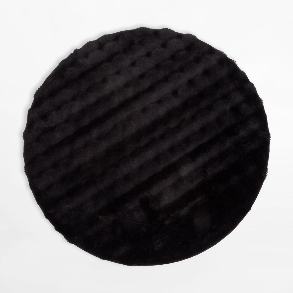 Moderný koberec MODESTO, čierny, 120 cm