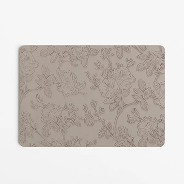 Podložka na stôl v sivej farbe KVETY 43x30cm
