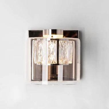 LED nástenné svietidlo francúzske zlato GEM