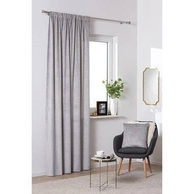 Záves do obývačky sivý BILO 140 x 260 cm