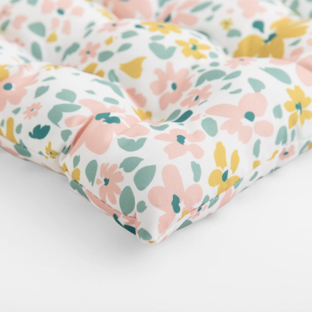 Poduszka na krzesło w kwiaty SUMMER ZANZI 40x40 cm