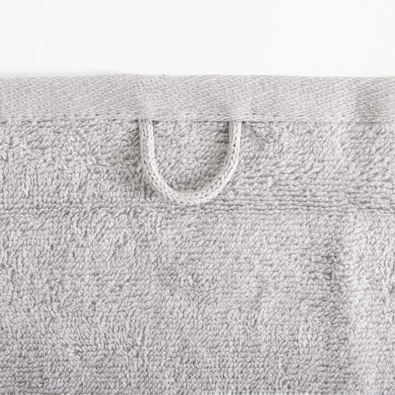 Súprava 2 uterákov strieborná/oceľová BLINK