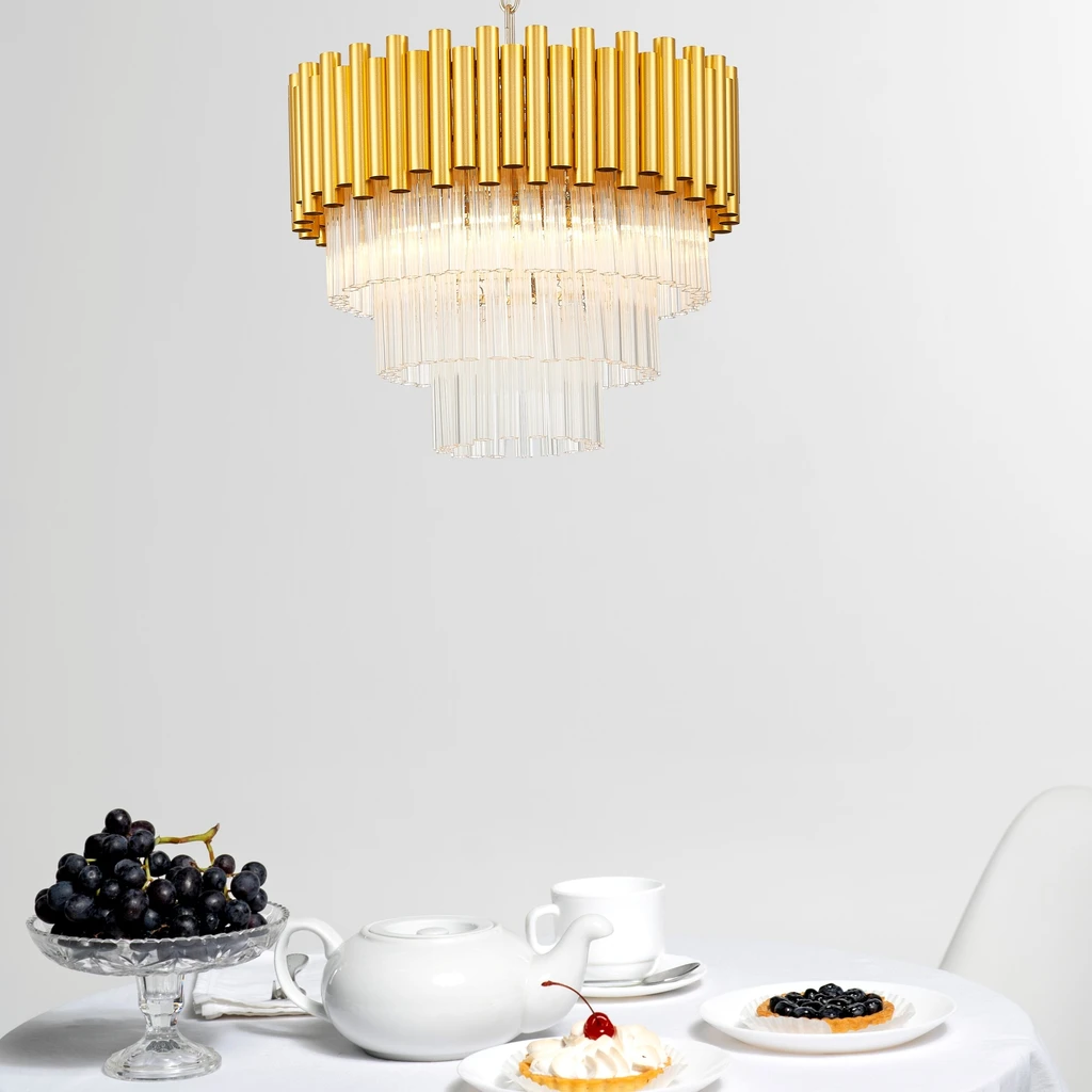 Upiększ wnętrze glamour lampą wiszącą PRIMA. ożesz ozdobić nią również jadalnię, a nawet stworzyć nastrojowy klimat w sypialni.