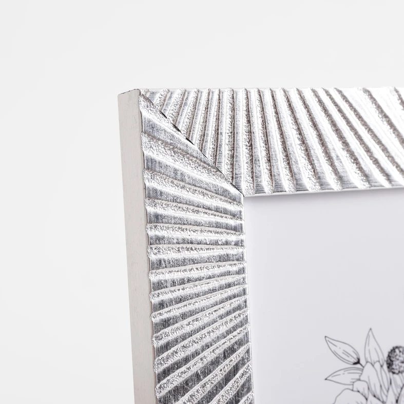 Rám na fotografiu v glamour štýle 13x18 strieborný