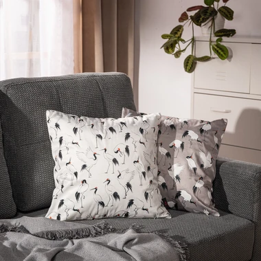 Obliečka na vankúš v bielej farbe LEANDRO 45x45 cm