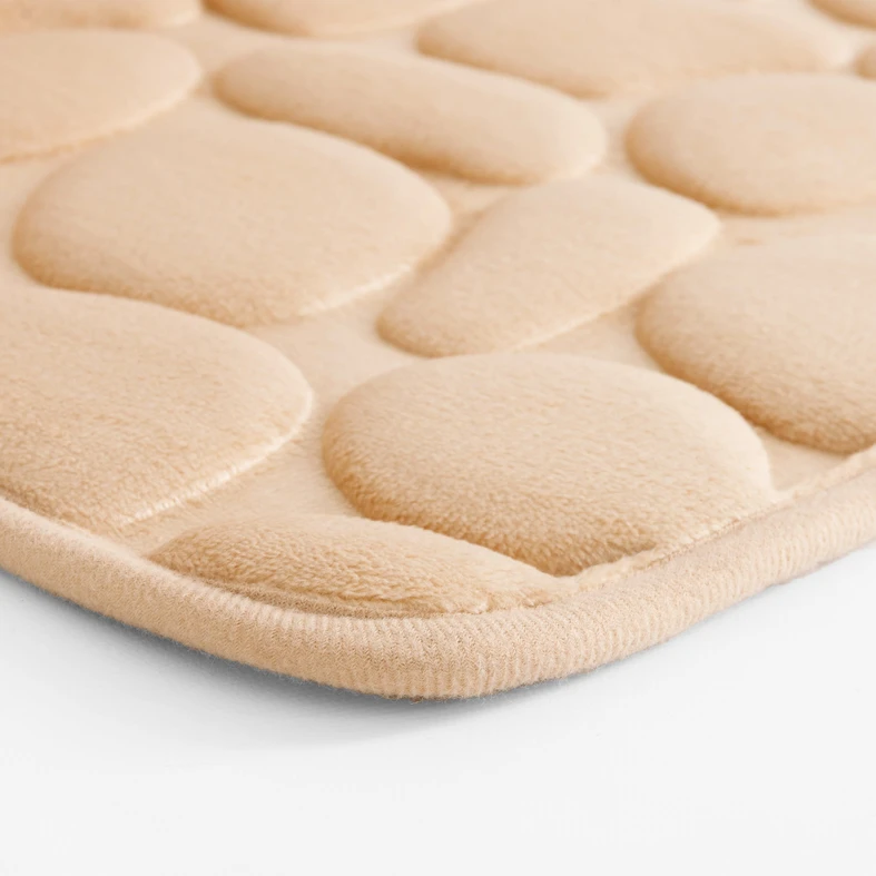 Prostokątny dywanik ze wzorem w kamienie