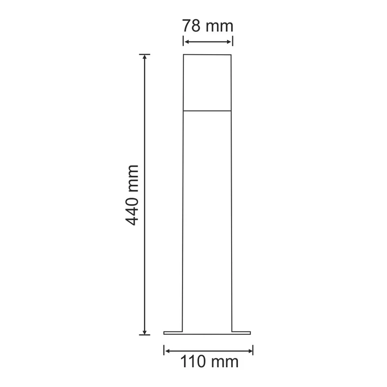 Vonkajšia stojacia lampa NEW YORK grafitová