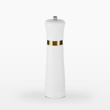 Mlynček na korenie a soľ biely 21 cm