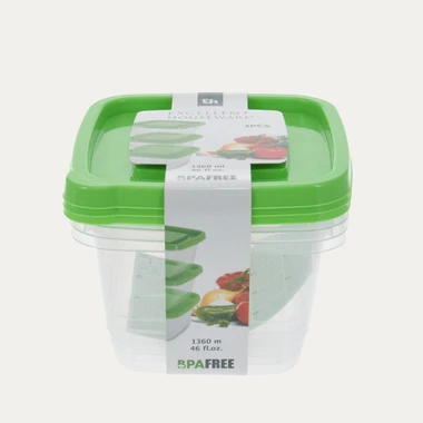 Súprava 3 plastových nádob 1360 ml