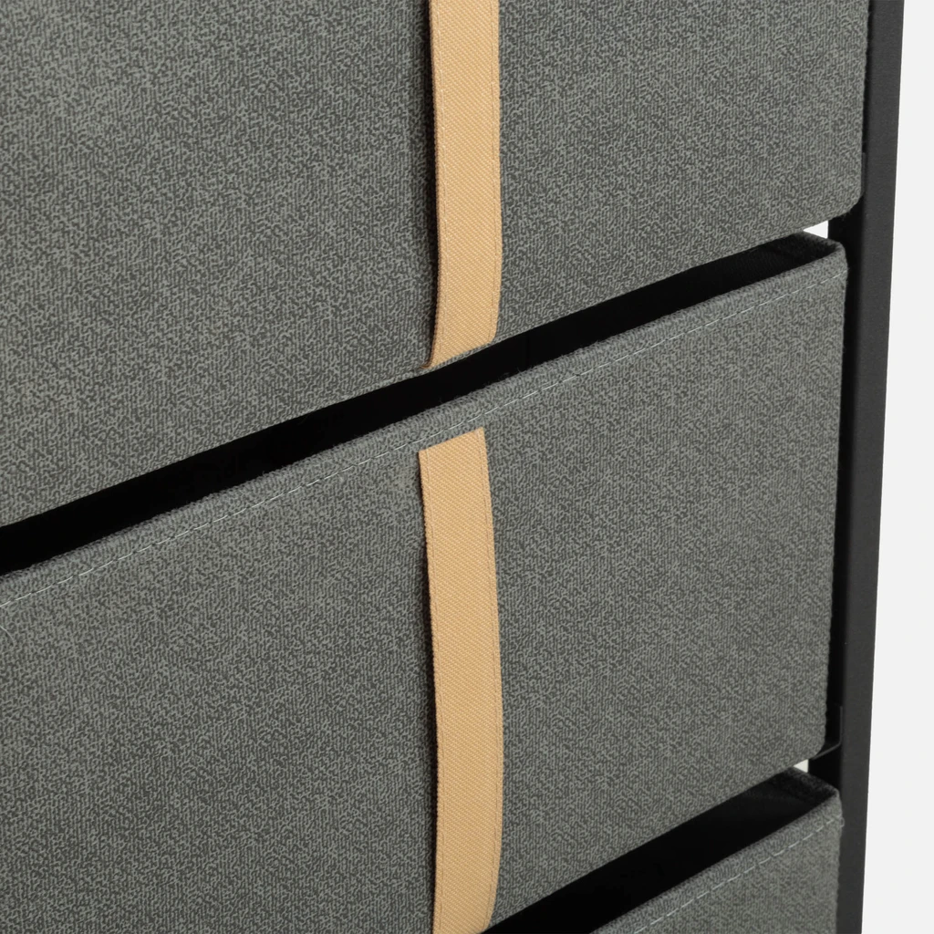 Vysoká komoda z textilu LENISSO