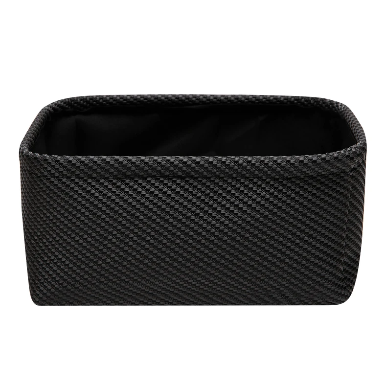 Čierny úložný košík 24 x 17 x 11 cm