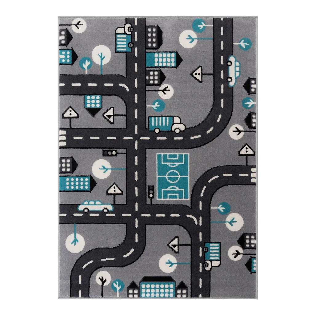 Sivý koberec ULICE 120x170 cm