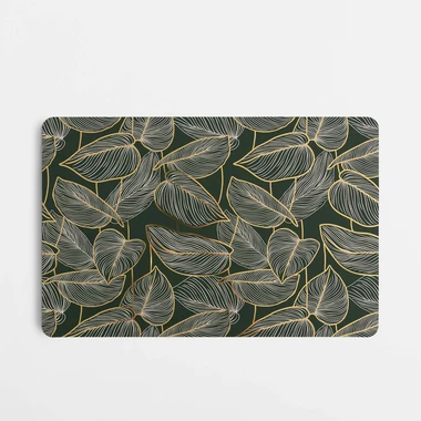 Prestieranie na stôl v zelenej farbe LISTY 43,5x28,5 cm