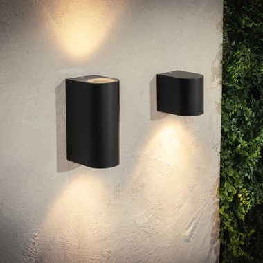 Vonkajšie nástenné svietidlo HARMÓNIA ip44 čierne
