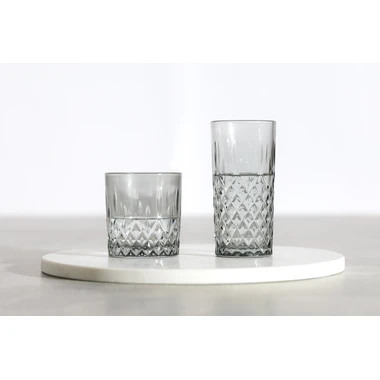 Pohár na studené nápoje ,vysoký šedý 300 ml