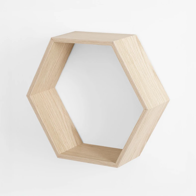 Súprava 3 geometrických nástenných políc