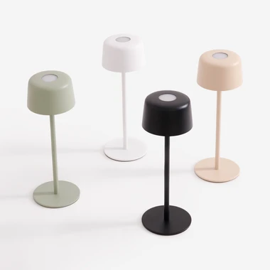 Stolná lampa LED IP44 biela POCO