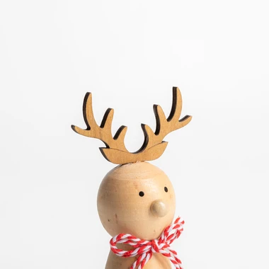 Drevená figúrka jelenčeka 14 cm