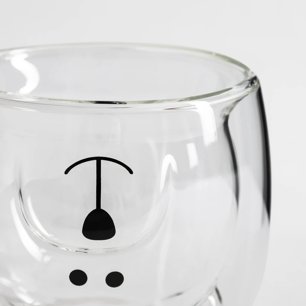 Sklenený pohár MEDVEDÍK s dvojstenným sklom 280 ml