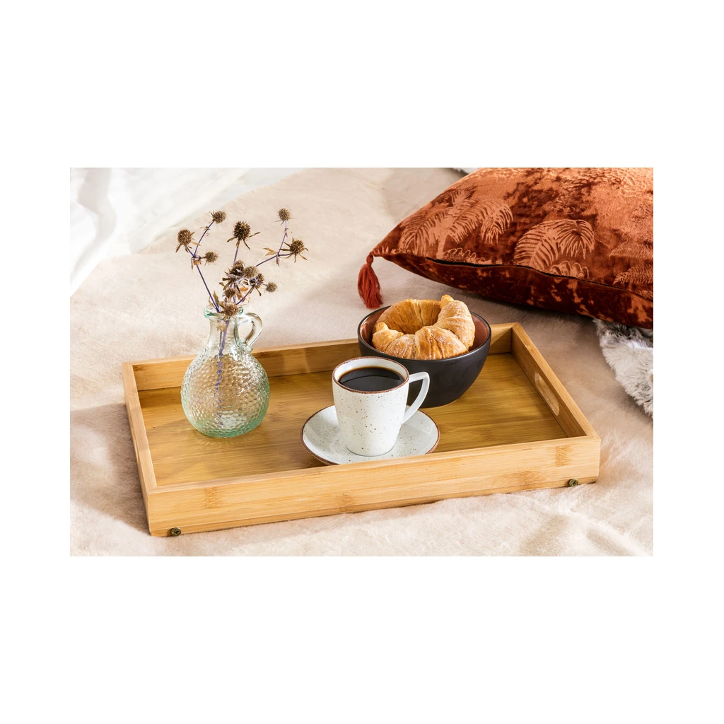 Bambusový podnos na nožičkách 44x27 cm