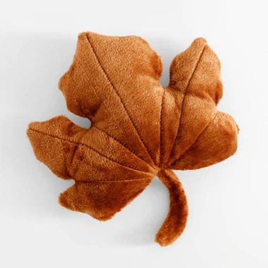 Dekoračný vankúš javorový list hnedý 40x45 cm