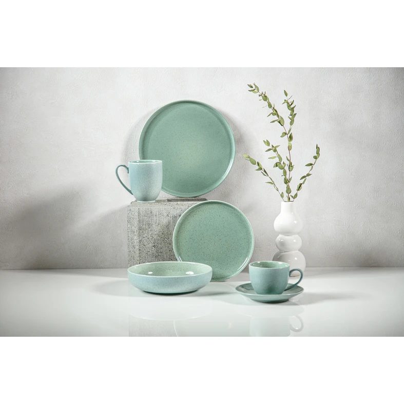 Dezertný tanier GRANITE MINT BLUE porcelán Bogucice 22 cm