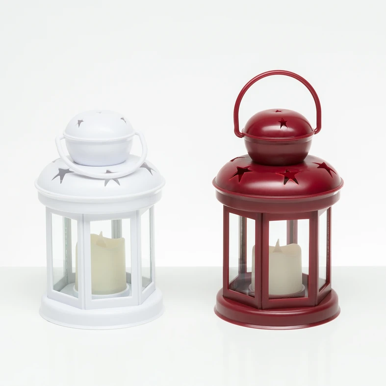 Lampáš biely LED 19 cm