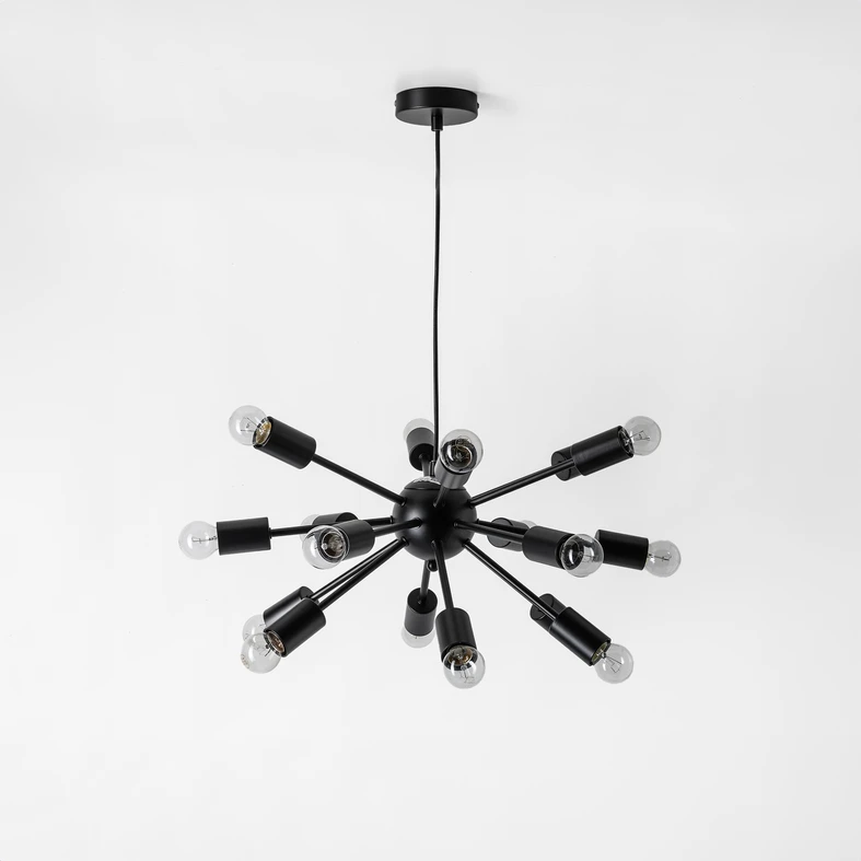 Loftové závesné svietidlo MANDI čierne 51 cm