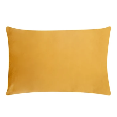 Horčicový velúrový vankúš VELVIO 40x60 cm