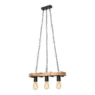 Závesné svietidlo LAGUN III drevené