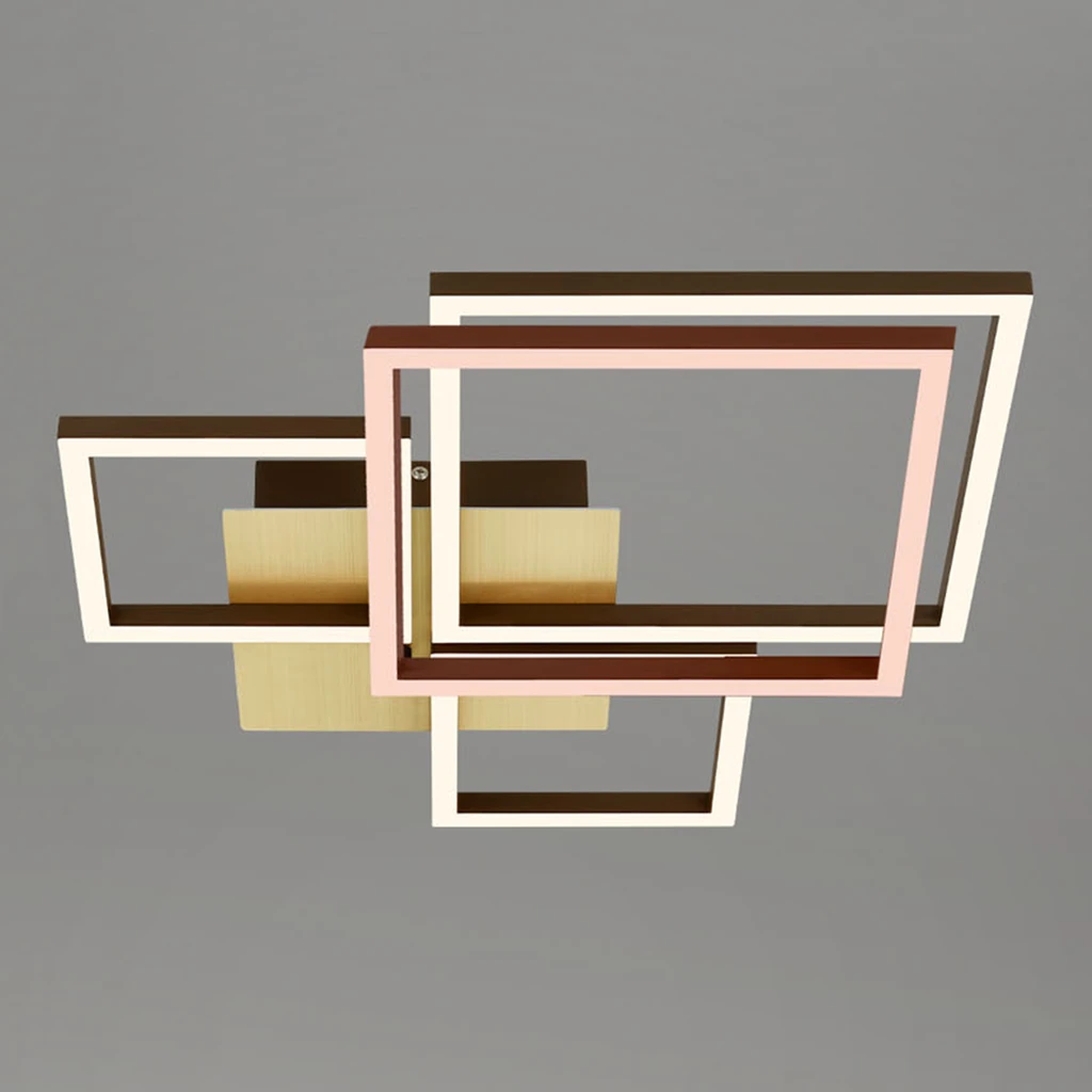 Stropná lampa LED otočná zlato hnedá FRAME 75 cm