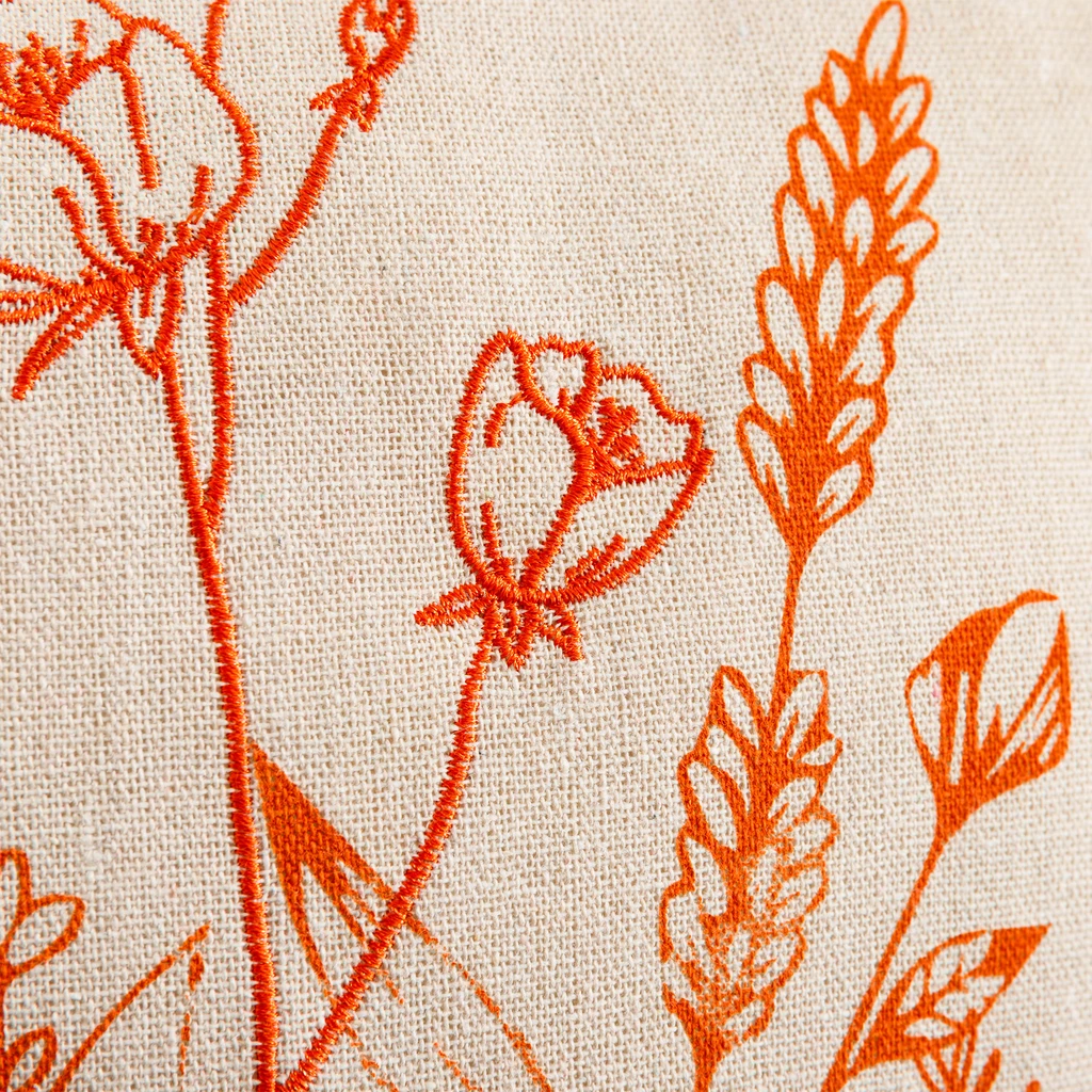 Dekoračná obliečka so strapcami oranžová FLORIA 45x45 cm