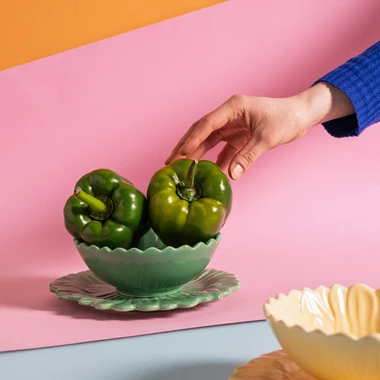 Zelená miska kvet 500 ml