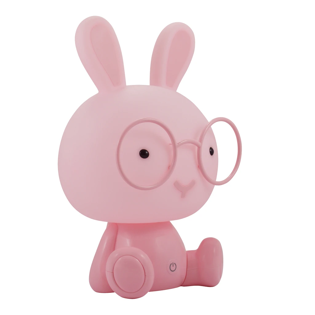 Nočná lampa ružová LED KRÁLIK