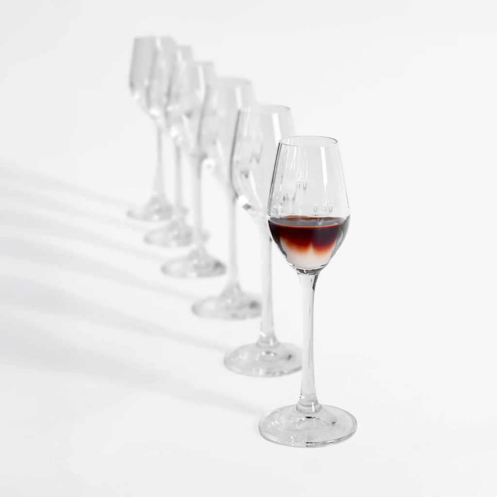 Sada 6 pohárov na likér WATERFALL 60 ml