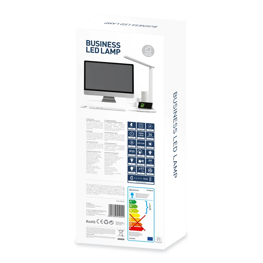 Stolná LED lampa PDL081W