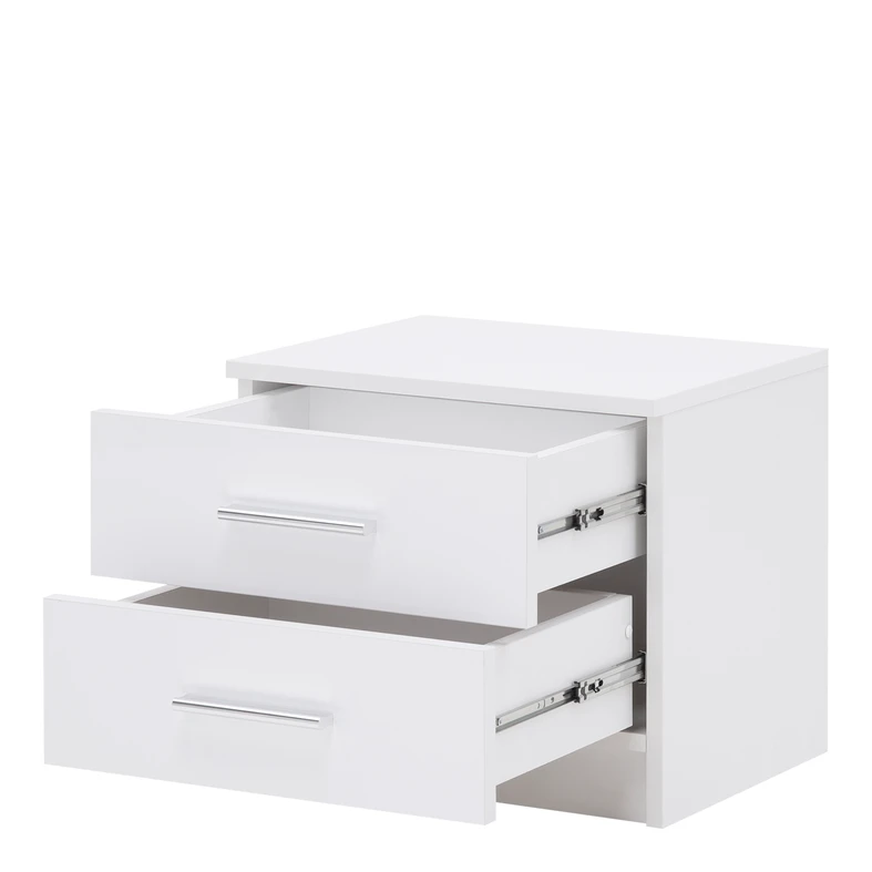 MARSYLIA biele nočné stolíky 2 ks