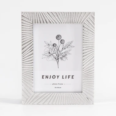 Rám na fotografiu v glamour štýle 13x18 strieborný