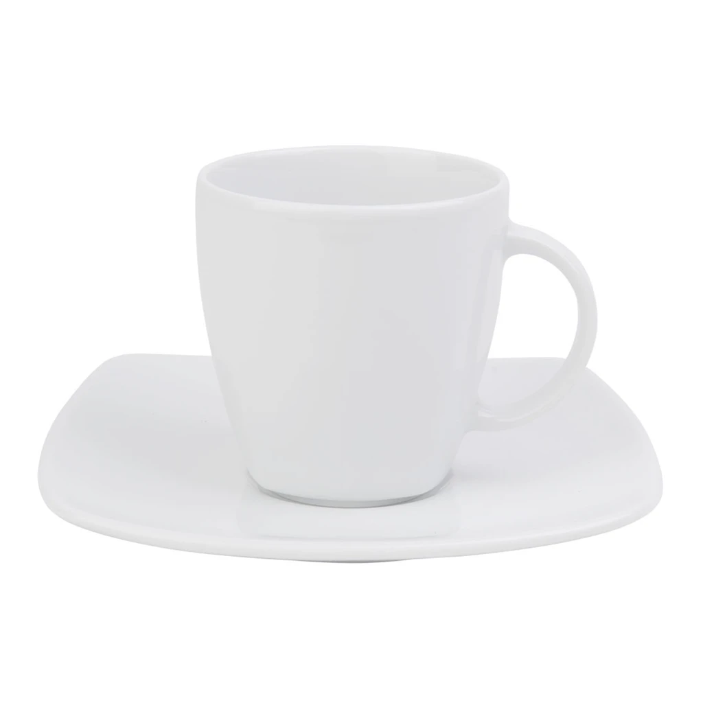 Kávová súprava porcelánová biela APOSTROPHE pre 6 osôb