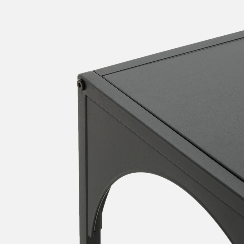 Čierna kovová konzola HOCCA