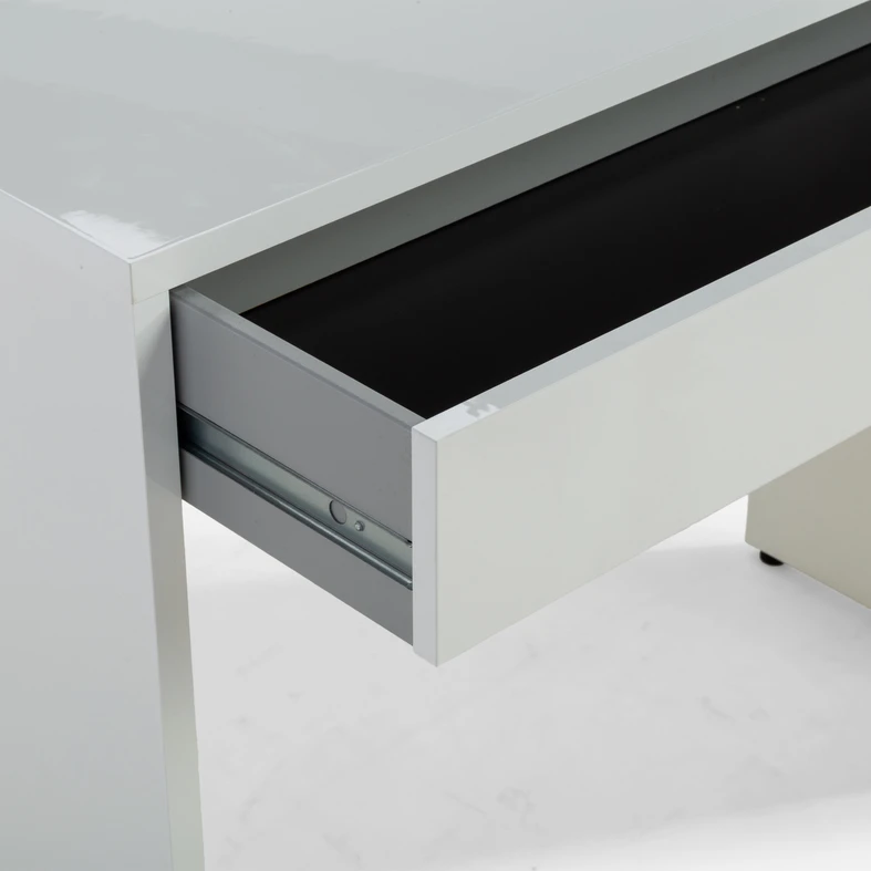 Konzola so zásuvkou ESPRESSO biela lesklá